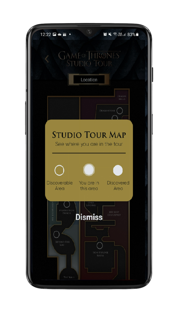 game of thrones studio tour app